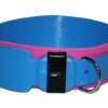 Collar DuraComfort de 6 cm de ancho y 65 de largo azul con capa extra de protección bajo la hebilla y con anilla de acero. Collar DuraComfort de 6 cm de ancho y 65 de largo azul con capa extra de protección bajo la hebilla y con anilla de acero.