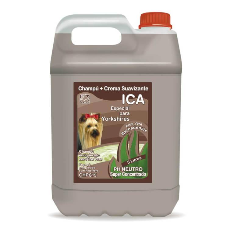 Champú para yorkshire con aloe vera.