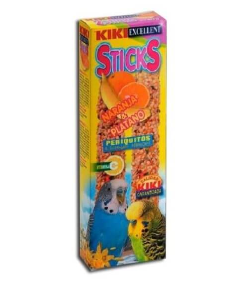 Barritas para periquitos con naranja y plátano Kiki Excellent Barritas para periquitos con naranja y plátano Kiki Excellent