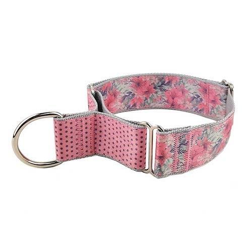 collar floral rosa
